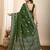 Mehendi meena kari work pure silk saree with blouse