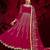 pink georgette embroidered & stone semi stitched suit