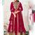 pink georgette embroidery zari and diamond semi stitched suit