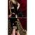 black georgette embroidery zari and diamond semi stitched suit