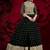 black georgette embroidery zari and diamond semi stitched suit