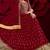red georgette embroidery zari and diamond semi stitched suit
