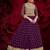 violet georgette embroidery zari and diamond semi stitched suit