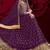 violet georgette embroidery zari and diamond semi stitched suit