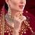 maroon georgette embroidery zari and diamond semi stitched suit