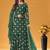 green georgette embroidered & sequined semi stitched suit