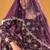 purple georgette embroidered & sequined semi stitched suit