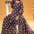 purple georgette embroidered & sequined semi stitched suit