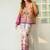 multi rayon printed semi stitched suit