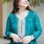 blue silk blend embroidery work semi stitched suit