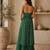 green faux georgette bandhani semi stitched suit