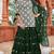 green georgette embroidered & thread semi stitched suit