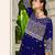 blue georgette embroidery & sequined semi stitched suit