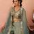 pista tissue beads embroidery with stones semi stitched suit