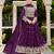 purple georgette embroidery & sequined semi stitched suit