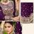 purple georgette embroidery & sequined semi stitched suit