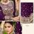 purple georgette embroidery & sequined semi stitched suit