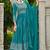 turquoise georgette embroidery & sequined semi stitched suit
