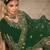 green velvet embroidery & stone & mirror semi stitched suit