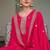 pink georgette embroidery & sequined semi stitched suit