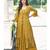 mustard georgette embroidered & sequined semi stitched suit