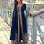 navy blue chiffon embroidered & sequined semi stitched suit