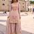 baby pink silk blend embroidered  sequined  stone & beads semi stitched suit