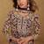 purple georgette embroidered & sequined semi stitched suit