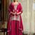 pink chiffon embroidered  stone & sequined semi stitched suit