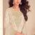beige silk blend embroidered and sequined semi stitched suit
