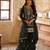 black viscose embroidery & sequins semi stitched suit