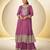pink chiffon embroidery work & sequins semi stitched suit