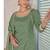 sea green chiffon embroidery semi stitched suit