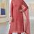 pink organza designer embroidered work semi stitched suit