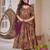 brown cotton silk heavy digital print semi stitched suit