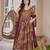brown cotton silk heavy digital print semi stitched suit