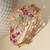 Gold plated multicolor kundan bracelet