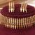 Gold plated beaded choker set
