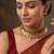 Gold plated multicolor coined choker set