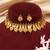 Gold plated multicolor coined choker set
