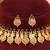 Gold plated multicolor coined choker set