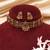 Gold plated multicolor stones choker set