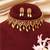 Gold plated pink stones choker set