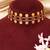 Gold plated multicolor coined choker set