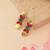 Gold plated multicolor coined choker set