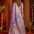lavender silk blend swarovski work festive wear saree