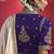 White fancy soft shimmering sequin stone work party wear saree