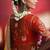 Orange fancy soft shimmering sequin stone work party wear saree