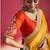 Orange fancy soft shimmering sequin stone work party wear saree