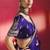 Navy blue fancy soft shimmering sequin stone work party wear saree